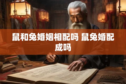 鼠和兔婚姻相配吗 鼠兔婚配成吗