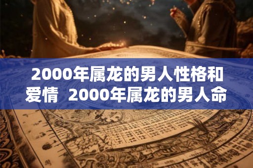 2000年属龙的男人性格和爱情  2000年属龙的男人命运好不好