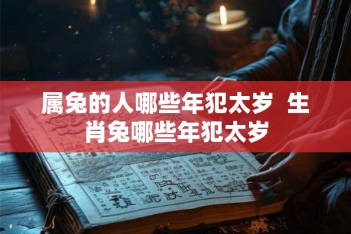 属兔的人哪些年犯太岁  生肖兔哪些年犯太岁