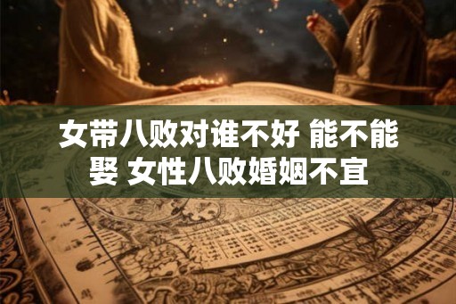女带八败对谁不好 能不能娶 女性八败婚姻不宜