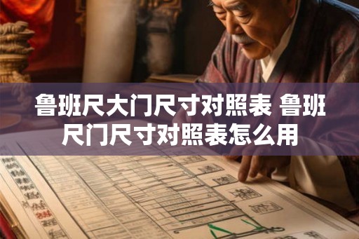 鲁班尺大门尺寸对照表 鲁班尺门尺寸对照表怎么用