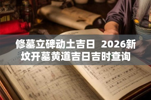 修墓立碑动土吉日  2026新坟开墓黄道吉日吉时查询