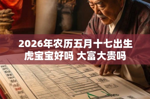 2026年农历五月十七出生虎宝宝好吗 大富大贵吗