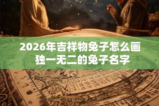2026年吉祥物兔子怎么画 独一无二的兔子名字 2026年吉祥物兔子怎么画 独一无二的兔子名字