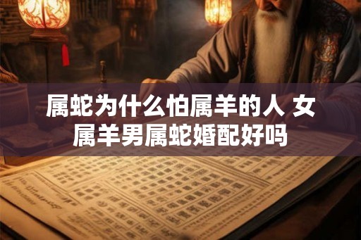 属蛇为什么怕属羊的人 女属羊男属蛇婚配好吗