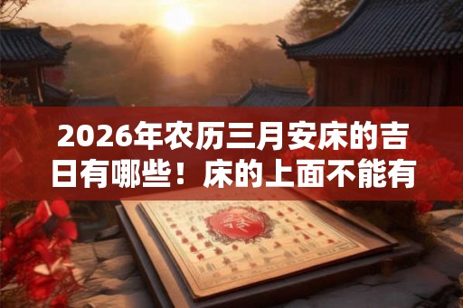 2026年农历三月安床的吉日有哪些！床的上面不能有横梁