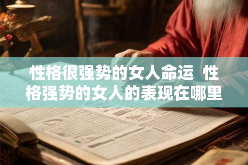 性格很强势的女人命运  性格强势的女人的表现在哪里