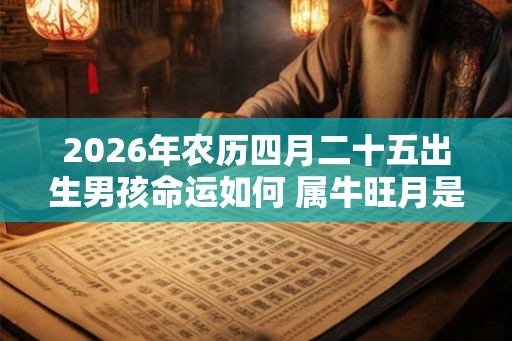 2026年农历四月二十五出生男孩命运如何 属牛旺月是几月