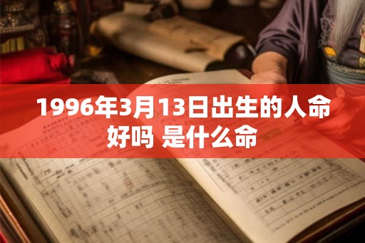 1996年3月13日出生的人命好吗 是什么命