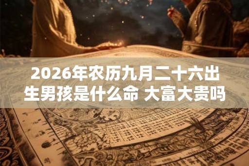 2026年农历九月二十六出生男孩是什么命 大富大贵吗 2026年农历九月二十六出生男孩是什么命 大富大贵吗