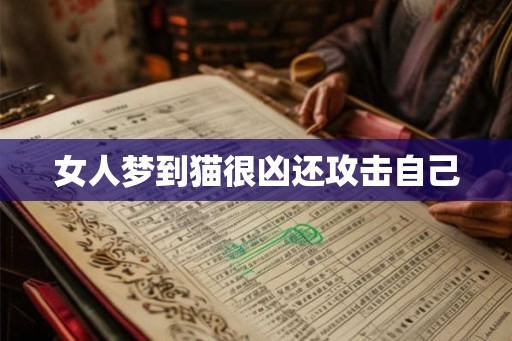 女人梦到猫很凶还攻击自己