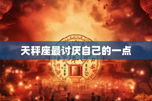 天秤座最讨厌自己的一点