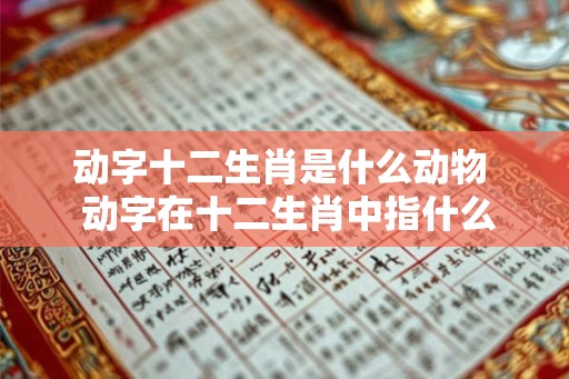 动字十二生肖是什么动物  动字在十二生肖中指什么生肖