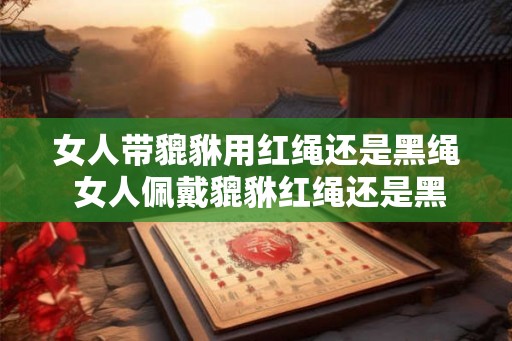 女人带貔貅用红绳还是黑绳 女人佩戴貔貅红绳还是黑绳 女人带貔貅用红绳还是黑绳 女人佩戴貔貅红绳还是黑绳