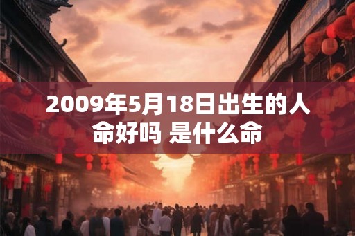 2009年5月18日出生的人命好吗 是什么命