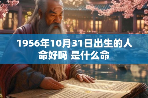 1956年10月31日出生的人命好吗 是什么命