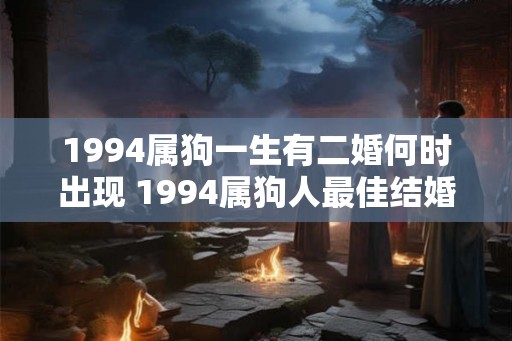 1994属狗一生有二婚何时出现 1994属狗人最佳结婚年龄