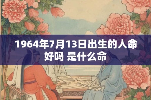1964年7月13日出生的人命好吗 是什么命