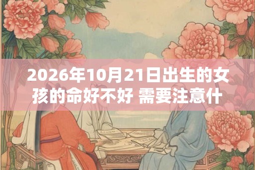 2026年10月21日出生的女孩的命好不好 需要注意什么 2026年10月21日出生的女孩的命好不好 需要注意什么
