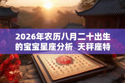 2026年农历八月二十出生的宝宝星座分析  天秤座特质