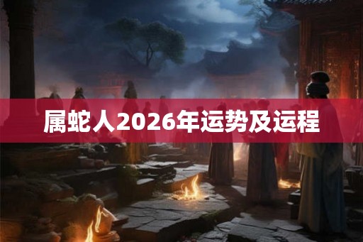 属蛇人2026年运势及运程