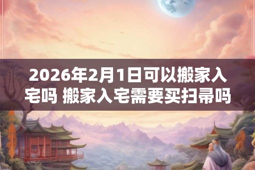 2026年2月1日可以搬家入宅吗 搬家入宅需要买扫帚吗