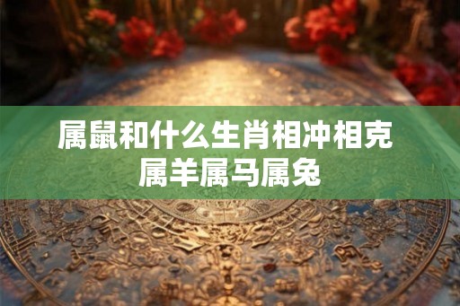 属鼠和什么生肖相冲相克 属羊属马属兔 属鼠和什么生肖相冲相克 属羊属马属兔