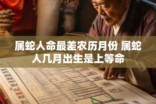 属蛇人命最差农历月份 属蛇人几月出生是上等命