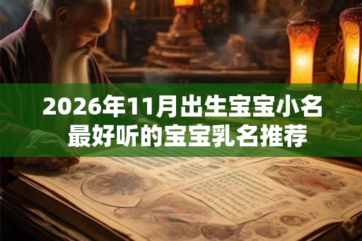 2026年11月出生宝宝小名  最好听的宝宝乳名推荐