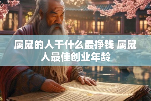 属鼠的人干什么最挣钱 属鼠人最佳创业年龄