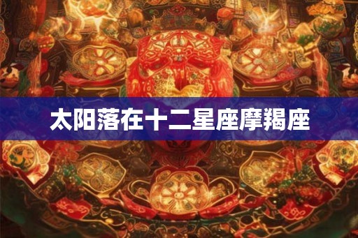 太阳落在十二星座摩羯座