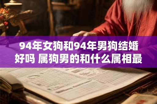 94年女狗和94年男狗结婚好吗 属狗男的和什么属相最配