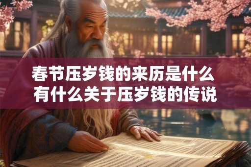 春节压岁钱的来历是什么 有什么关于压岁钱的传说 春节压岁钱的来历是什么 有什么关于压岁钱的传说