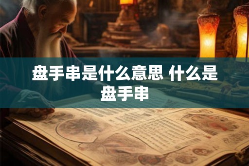 盘手串是什么意思 什么是盘手串 盘手串是什么意思 什么是盘手串