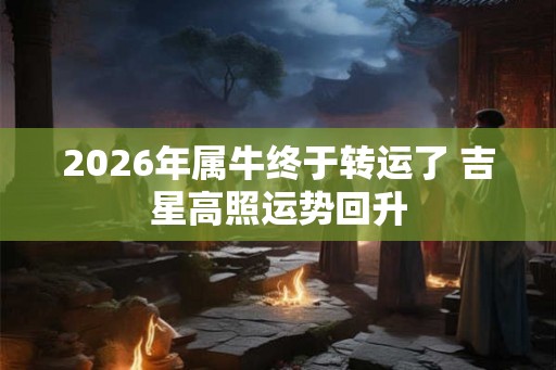 2026年属牛终于转运了 吉星高照运势回升