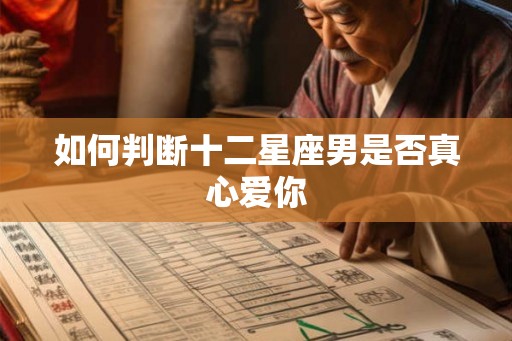 如何判断十二星座男是否真心爱你