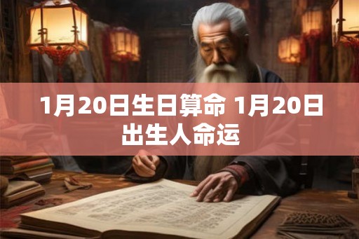 1月20日生日算命 1月20日出生人命运