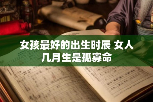 女孩最好的出生时辰 女人几月生是孤寡命