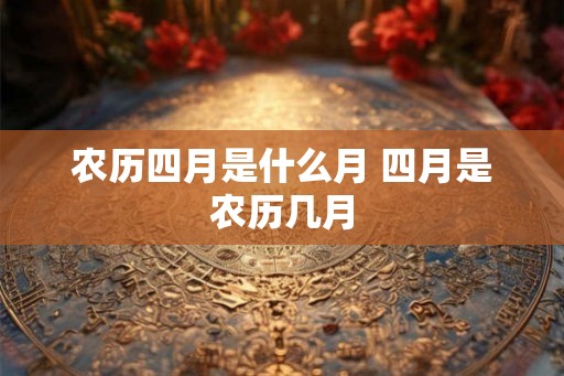 农历四月是什么月 四月是农历几月