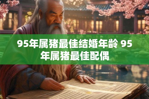 95年属猪最佳结婚年龄 95年属猪最佳配偶
