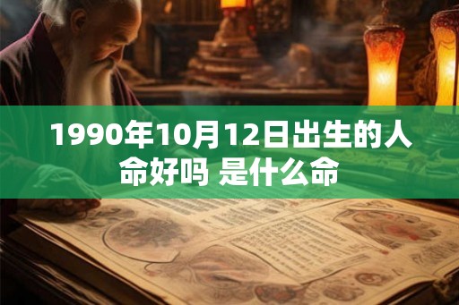 1990年10月12日出生的人命好吗 是什么命 1990年10月12日出生的人命好吗 是什么命