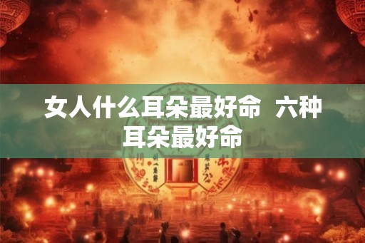 女人什么耳朵最好命 六种耳朵最好命 女人什么耳朵最好命 六种耳朵最好命