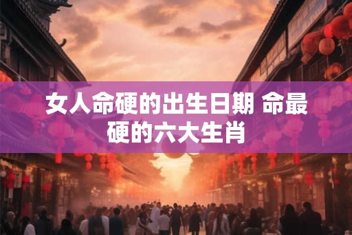 女人命硬的出生日期 命最硬的六大生肖 女人命硬的出生日期 命最硬的六大生肖