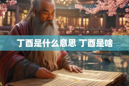 丁酉是什么意思 丁酉是啥