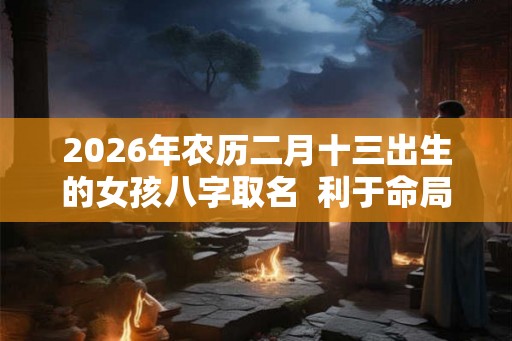 2026年农历二月十三出生的女孩八字取名  利于命局的名字