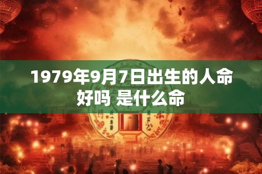 1979年9月7日出生的人命好吗 是什么命