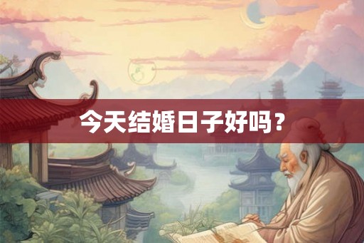 今天结婚日子好吗？