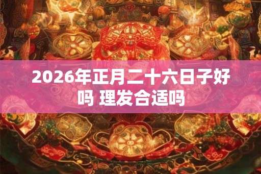 2026年正月二十六日子好吗 理发合适吗 2026年正月二十六日子好吗 理发合适吗