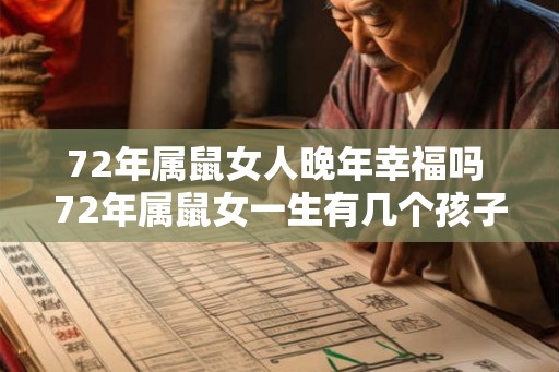 72年属鼠女人晚年幸福吗 72年属鼠女一生有几个孩子