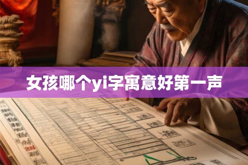女孩哪个yi字寓意好第一声